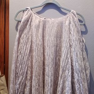 Lauren Conrad cold shoulder top in champagne